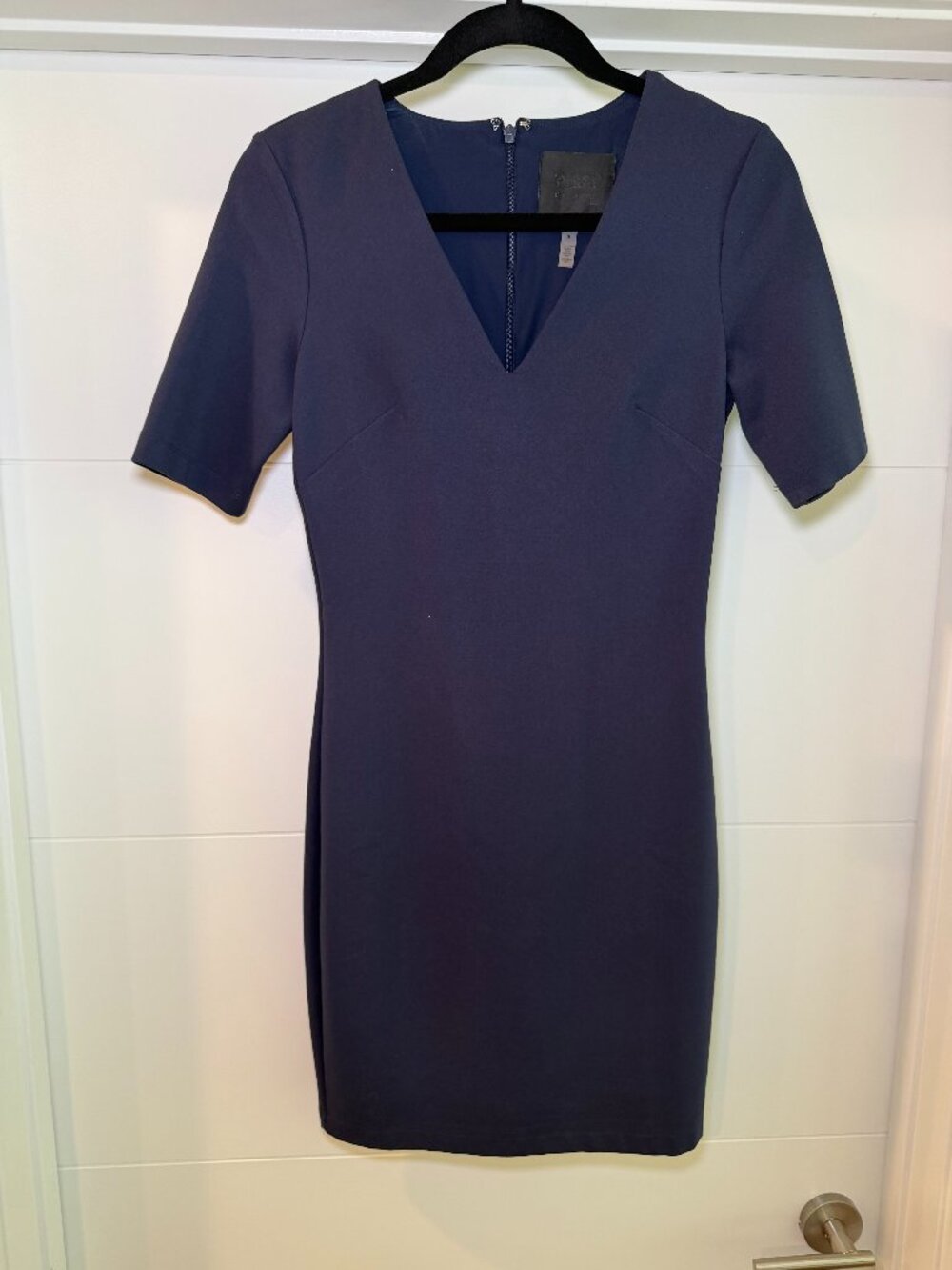 WHITE HOUSE BLACK MARKET The Aura Collection V-Neck Sheath Dress